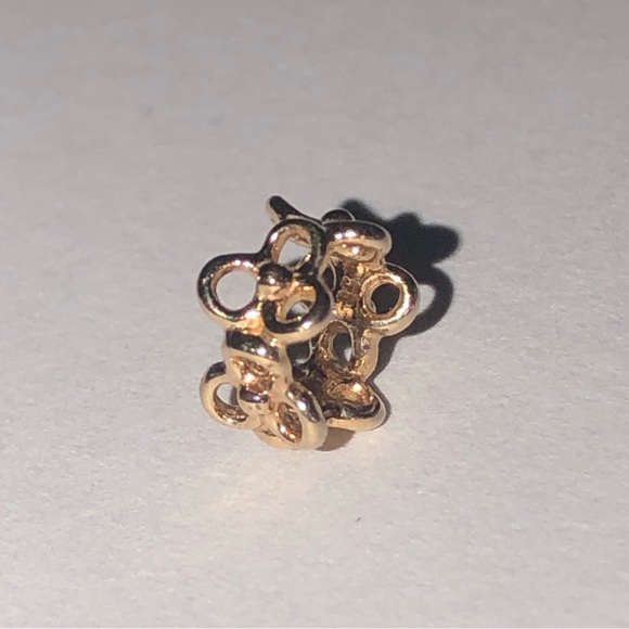 Pandora Solid 14k Trinity Spacer Charm 585 Ale - Picture 3 of 6